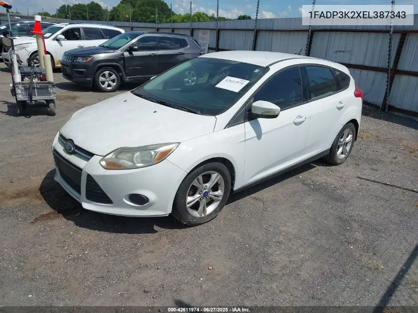 2014 Ford Focus Se VIN: 1FADP3K2XEL387343 Lot: 42611974