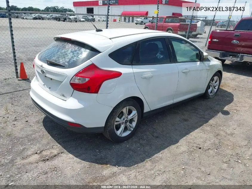2014 Ford Focus Se VIN: 1FADP3K2XEL387343 Lot: 42611974