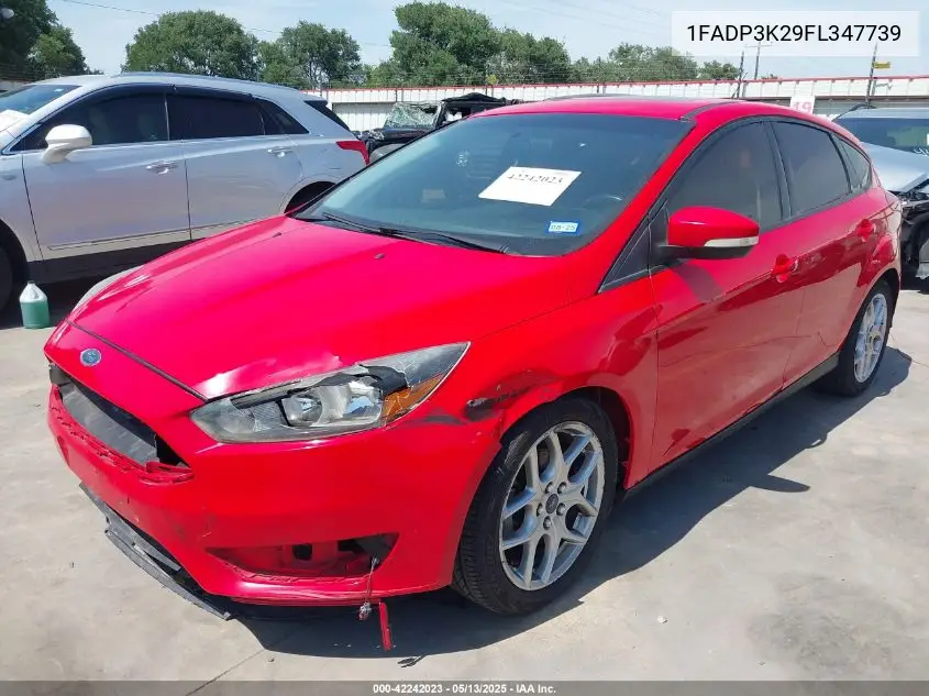 2015 Ford Focus Se VIN: 1FADP3K29FL347739 Lot: 42242023