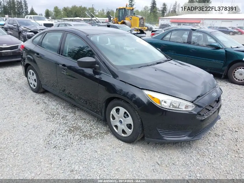 2015 Ford Focus S VIN: 1FADP3E22FL378391 Lot: 42255023