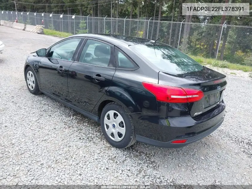 2015 Ford Focus S VIN: 1FADP3E22FL378391 Lot: 42255023