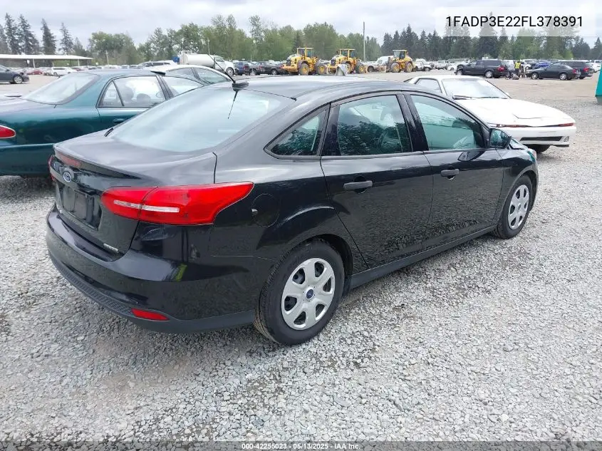 2015 Ford Focus S VIN: 1FADP3E22FL378391 Lot: 42255023
