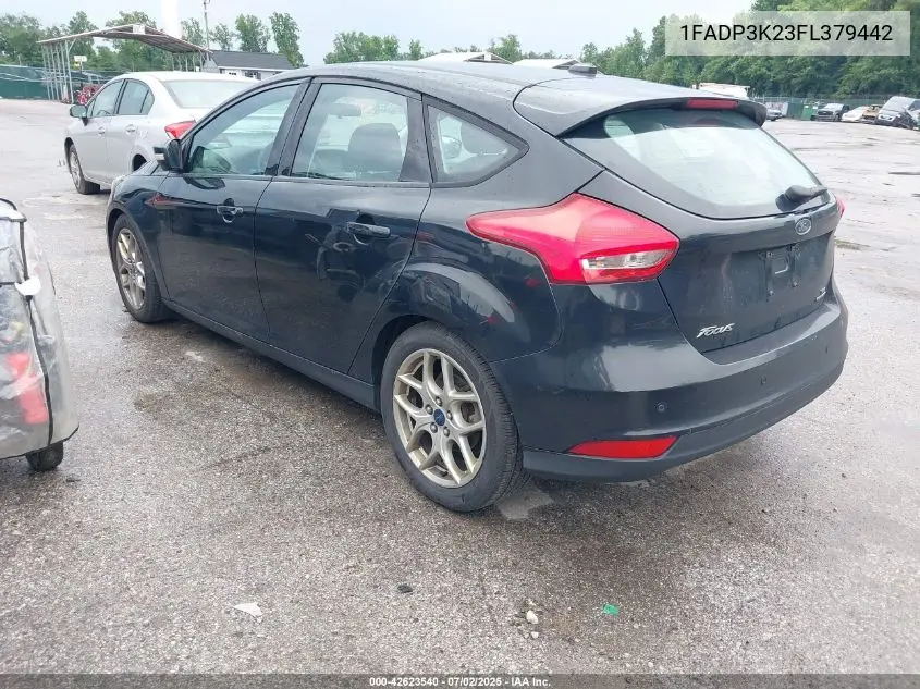 2015 Ford Focus Se VIN: 1FADP3K23FL379442 Lot: 42623540