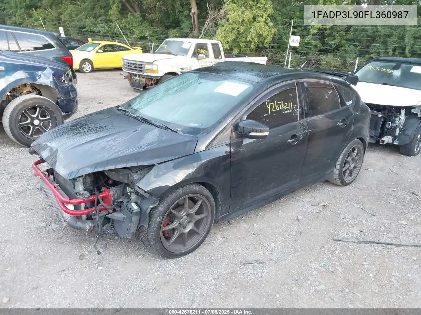 2015 Ford Focus St VIN: 1FADP3L90FL360987 Lot: 42676211