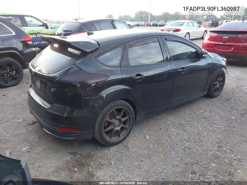 2015 Ford Focus St VIN: 1FADP3L90FL360987 Lot: 42676211