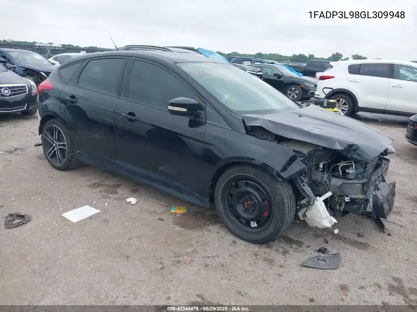 2016 Ford Focus St VIN: 1FADP3L98GL309948 Lot: 42344476