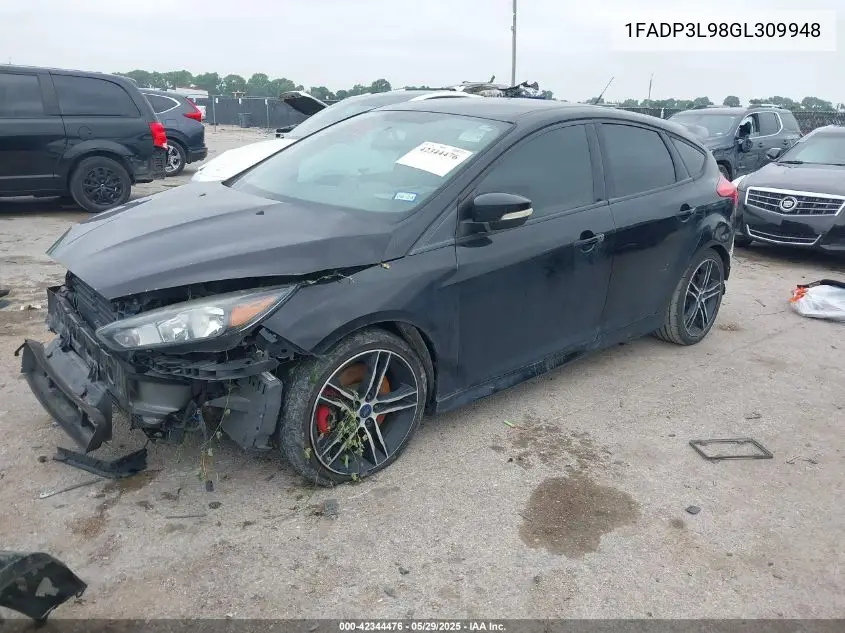 2016 Ford Focus St VIN: 1FADP3L98GL309948 Lot: 42344476