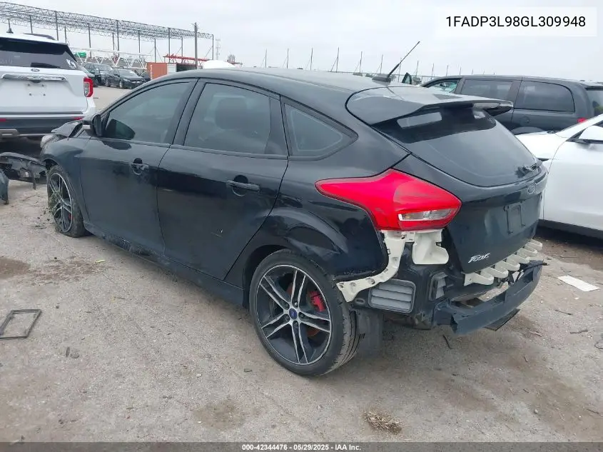 2016 Ford Focus St VIN: 1FADP3L98GL309948 Lot: 42344476