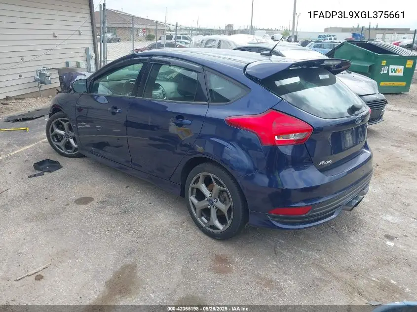 2016 Ford Focus St VIN: 1FADP3L9XGL375661 Lot: 42365198
