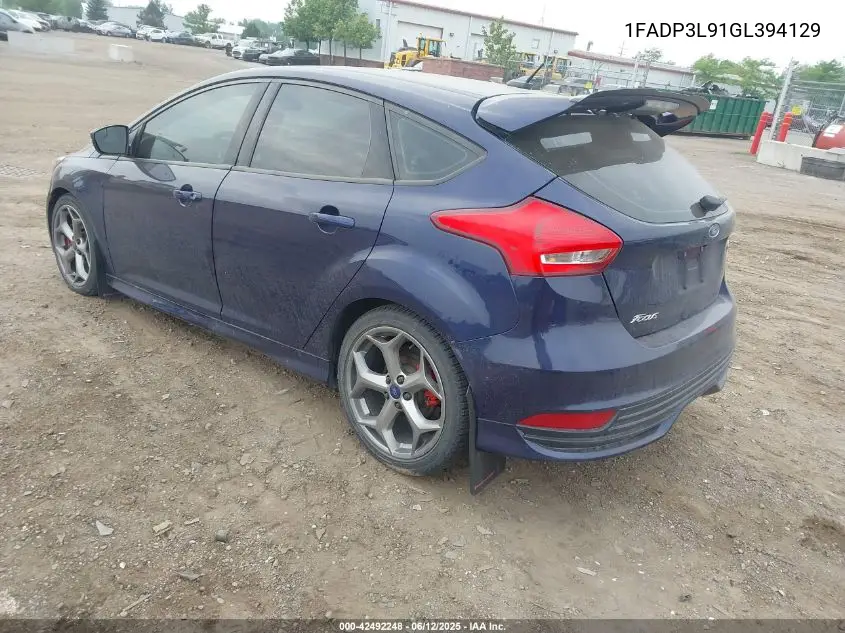 2016 Ford Focus St VIN: 1FADP3L91GL394129 Lot: 42492248