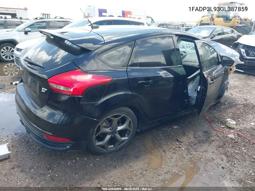 2016 Ford Focus St VIN: 1FADP3L93GL387859 Lot: 42588905