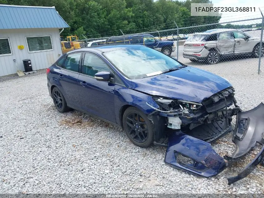 2016 Ford Focus Se VIN: 1FADP3F23GL368811 Lot: 42604705