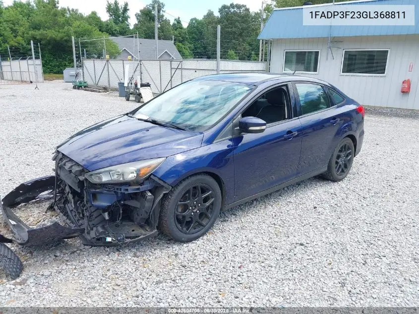2016 Ford Focus Se VIN: 1FADP3F23GL368811 Lot: 42604705