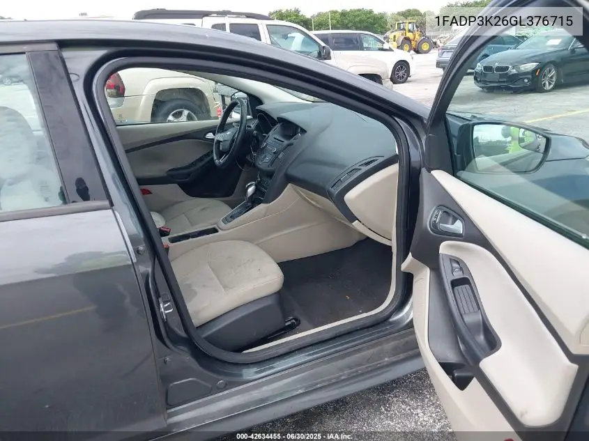 1FADP3K26GL376715 2016 Ford Focus Se