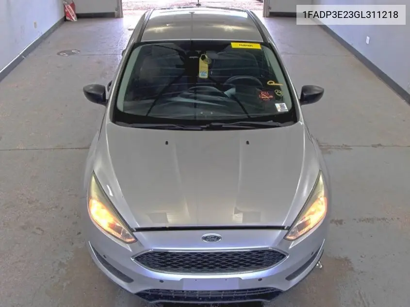 1FADP3E23GL311218 2016 Ford Focus S