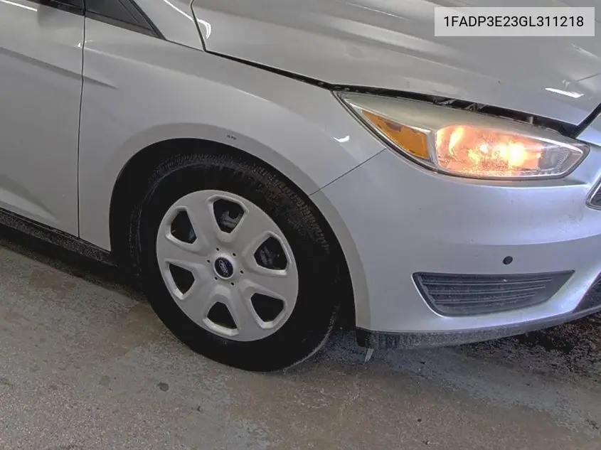 1FADP3E23GL311218 2016 Ford Focus S