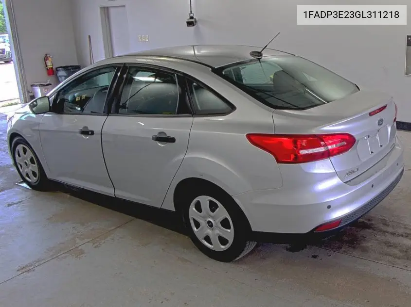 1FADP3E23GL311218 2016 Ford Focus S