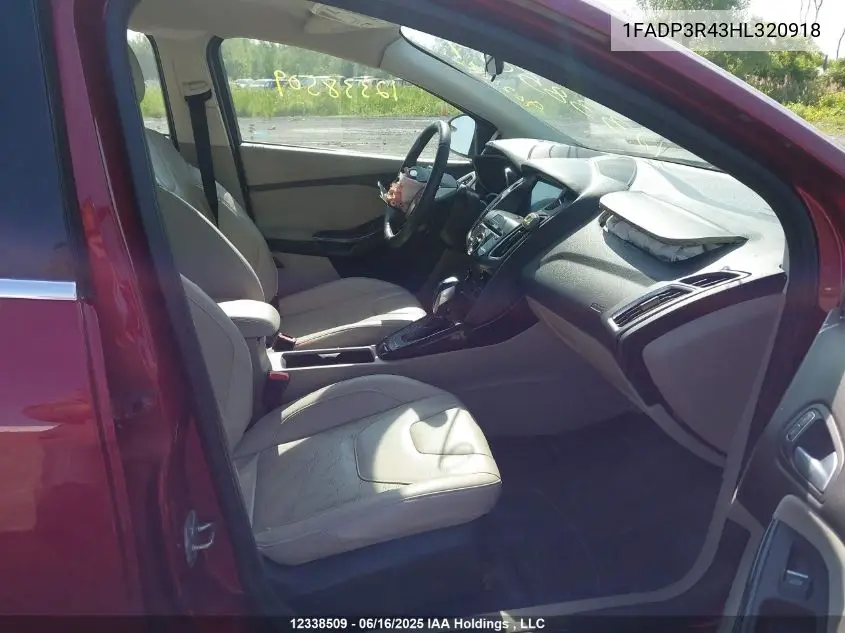 1FADP3R43HL320918 2017 Ford Focus Electric