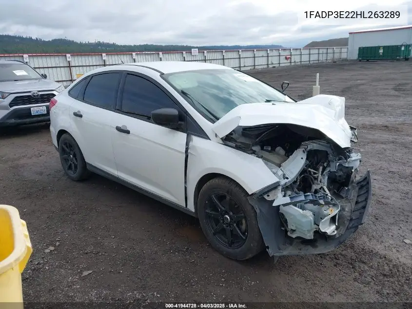 2017 Ford Focus S VIN: 1FADP3E22HL263289 Lot: 41944728
