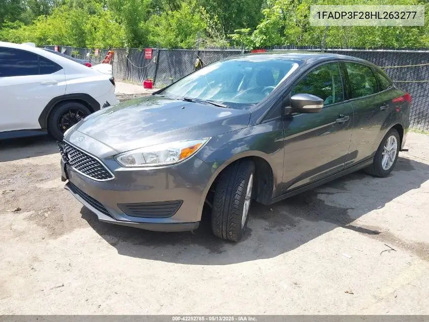 2017 Ford Focus Se VIN: 1FADP3F28HL263277 Lot: 42252785