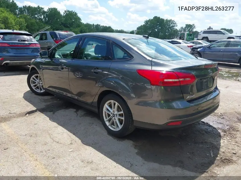 2017 Ford Focus Se VIN: 1FADP3F28HL263277 Lot: 42252785