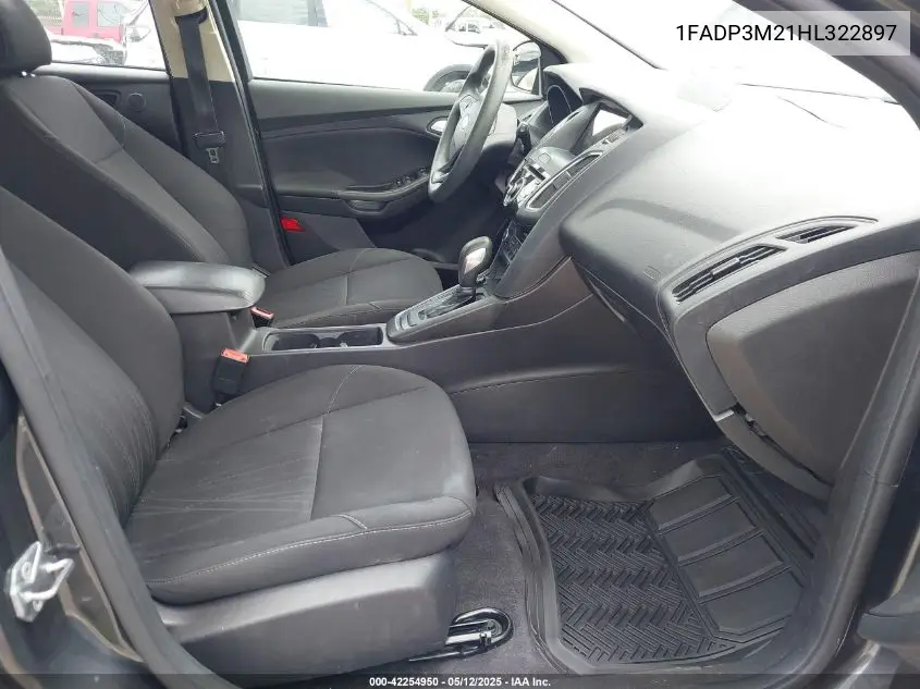 2017 Ford Focus Sel VIN: 1FADP3M21HL322897 Lot: 42254950