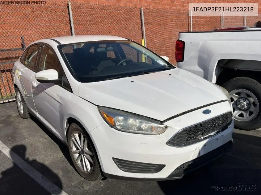 2017 Ford Focus Se VIN: 1FADP3F21HL223218 Lot: 42273348