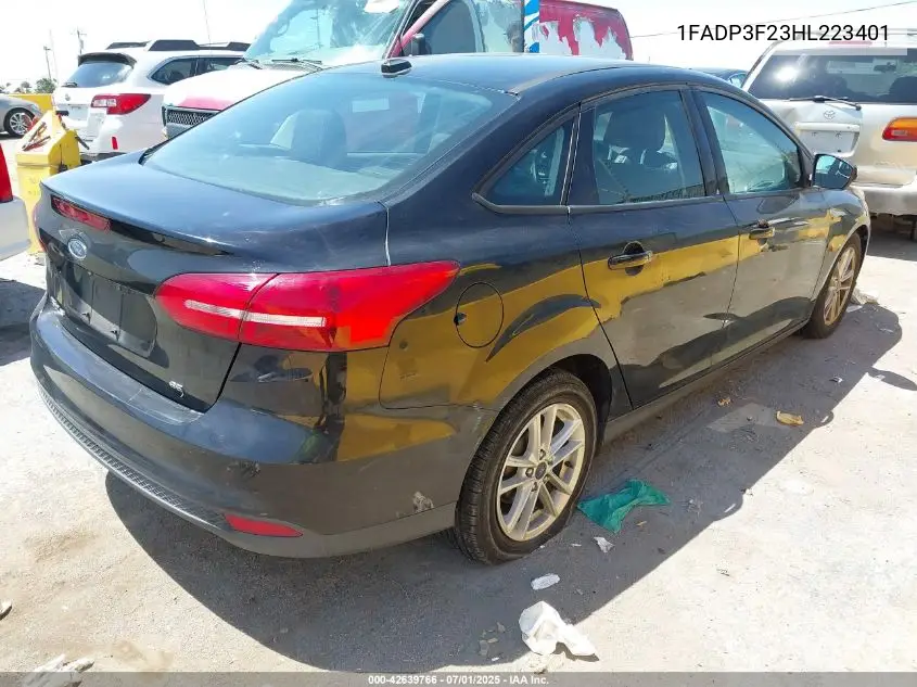 2017 Ford Focus Se VIN: 1FADP3F23HL223401 Lot: 42639766