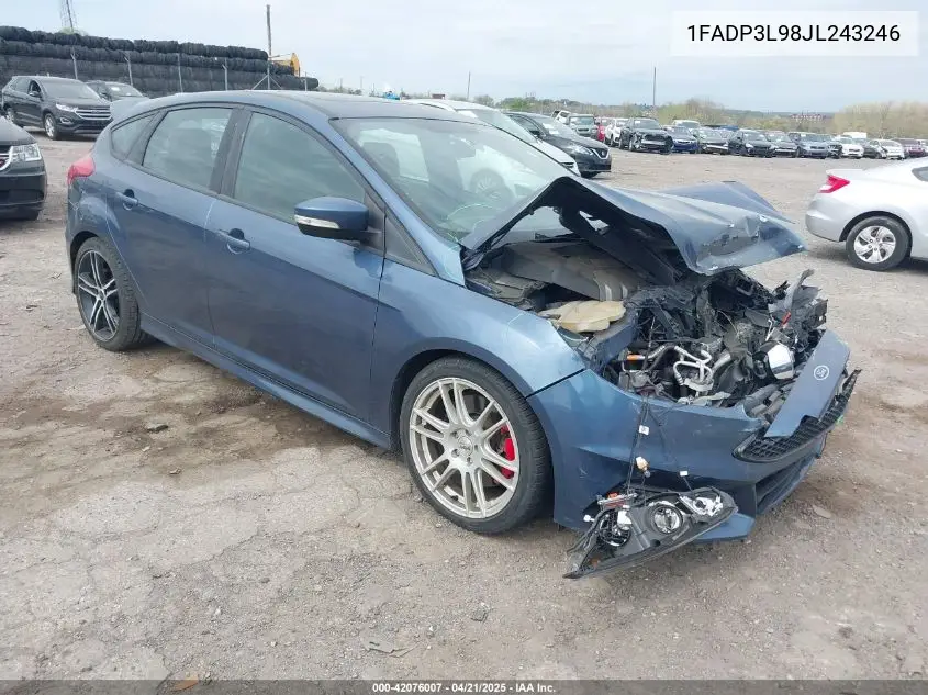 2018 Ford Focus St VIN: 1FADP3L98JL243246 Lot: 42076007