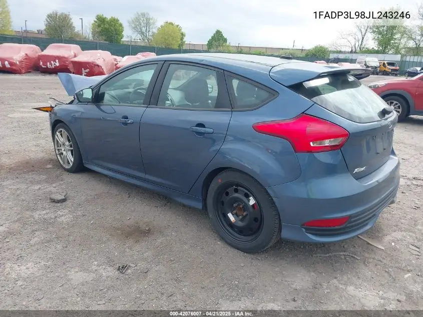 2018 Ford Focus St VIN: 1FADP3L98JL243246 Lot: 42076007