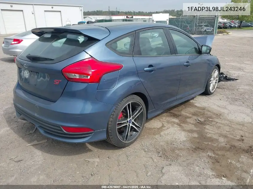 2018 Ford Focus St VIN: 1FADP3L98JL243246 Lot: 42076007