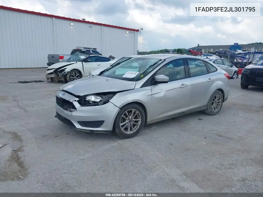2018 Ford Focus Se VIN: 1FADP3FE2JL301795 Lot: 42258758