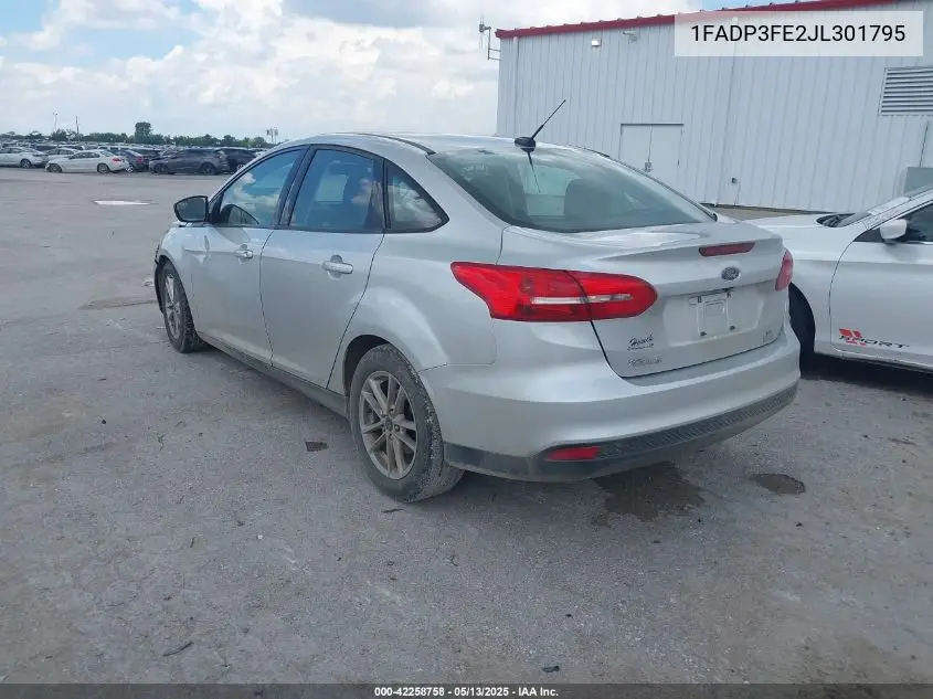 2018 Ford Focus Se VIN: 1FADP3FE2JL301795 Lot: 42258758