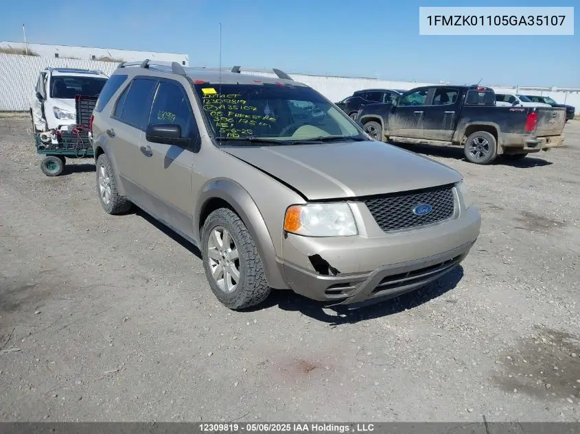 2005 Ford Freestyle Se VIN: 1FMZK01105GA35107 Lot: 12309819