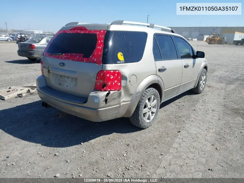 2005 Ford Freestyle Se VIN: 1FMZK01105GA35107 Lot: 12309819