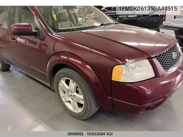 2005 Ford Freestyle Limited VIN: 1FMDK06135GA40515 Lot: 30048082