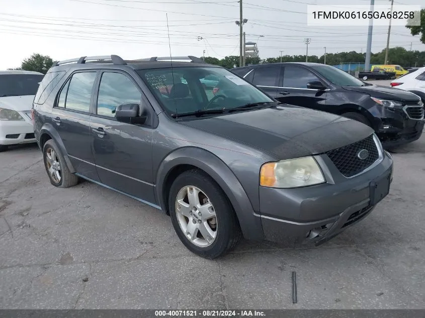 2005 Ford Freestyle Limited VIN: 1FMDK06165GA68258 Lot: 40071521
