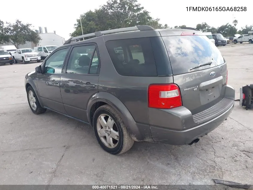 2005 Ford Freestyle Limited VIN: 1FMDK06165GA68258 Lot: 40071521