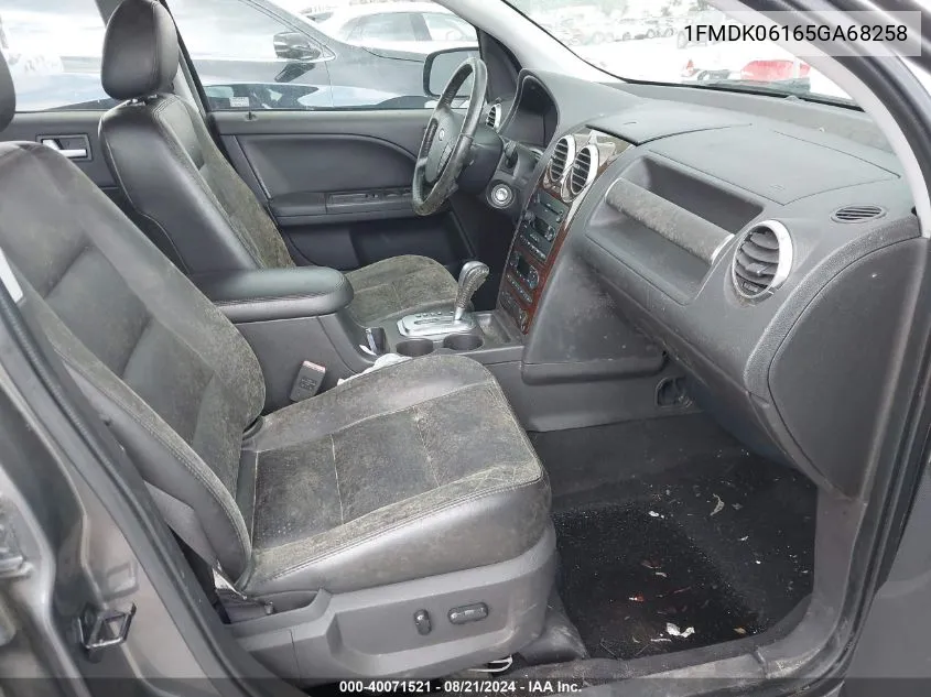2005 Ford Freestyle Limited VIN: 1FMDK06165GA68258 Lot: 40071521