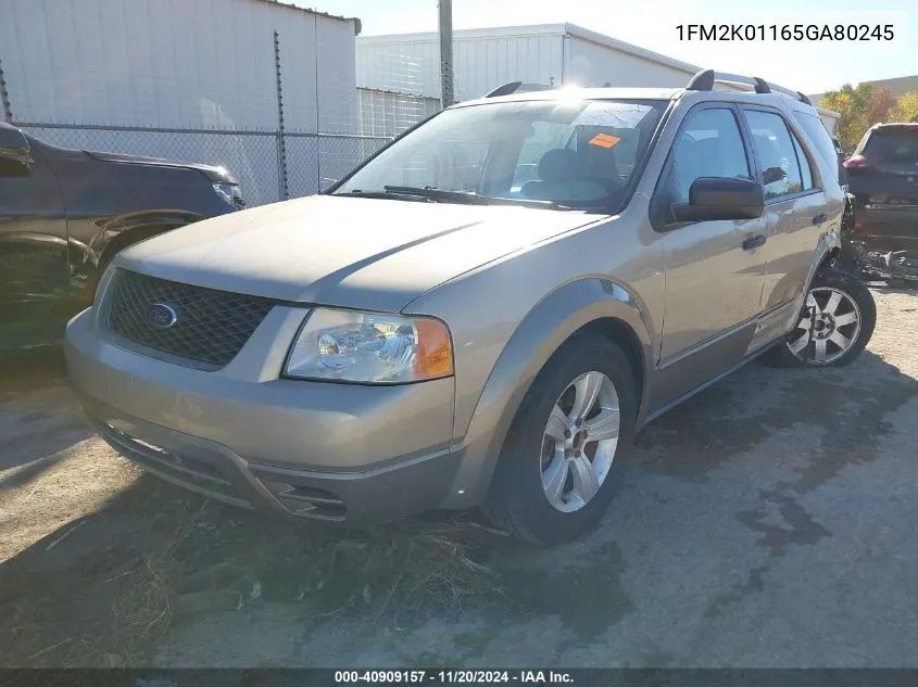2005 Ford Freestyle Se VIN: 1FM2K01165GA80245 Lot: 40909157