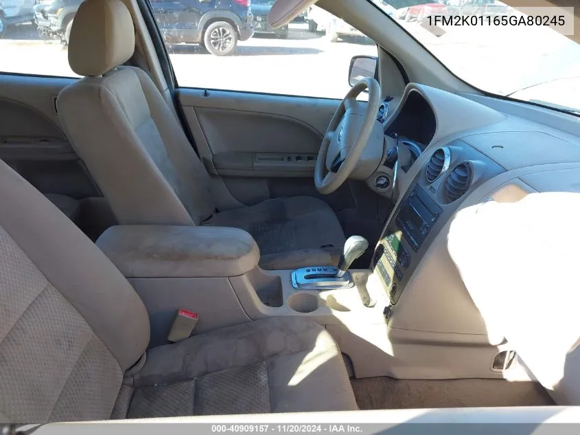 2005 Ford Freestyle Se VIN: 1FM2K01165GA80245 Lot: 40909157