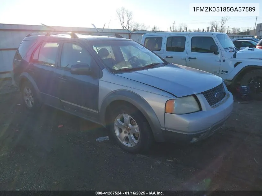 2005 Ford Freestyle Sel VIN: 1FMZK05185GA57589 Lot: 41287524