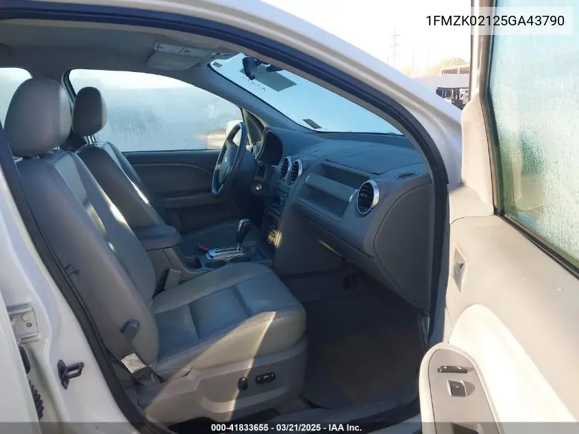 2005 Ford Freestyle Sel VIN: 1FMZK02125GA43790 Lot: 41833655