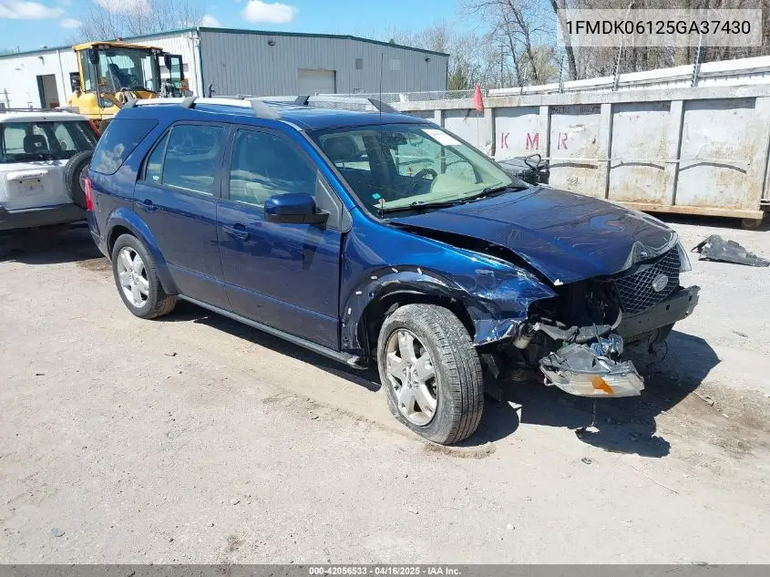 2005 Ford Freestyle Limited VIN: 1FMDK06125GA37430 Lot: 42056533