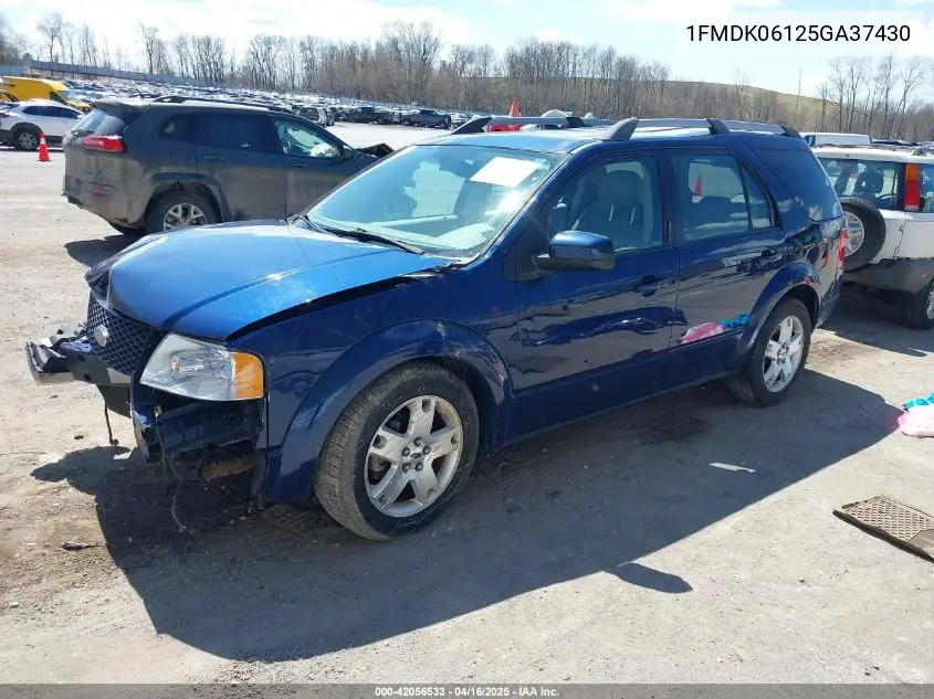 2005 Ford Freestyle Limited VIN: 1FMDK06125GA37430 Lot: 42056533