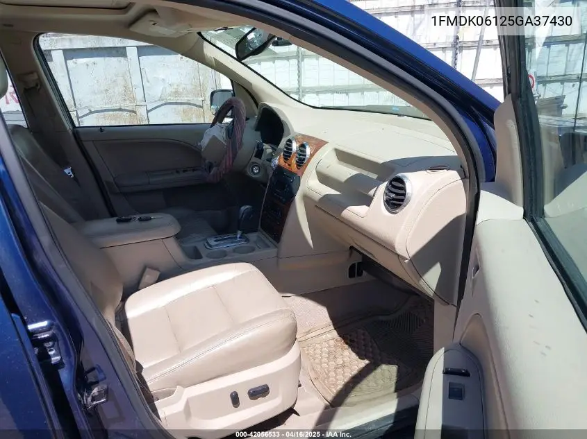 2005 Ford Freestyle Limited VIN: 1FMDK06125GA37430 Lot: 42056533