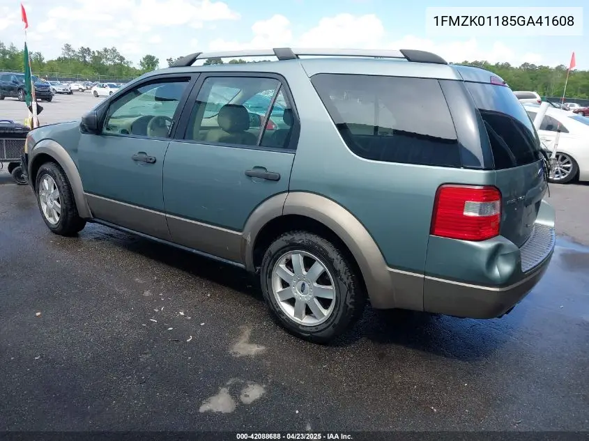 2005 Ford Freestyle Se VIN: 1FMZK01185GA41608 Lot: 42088688