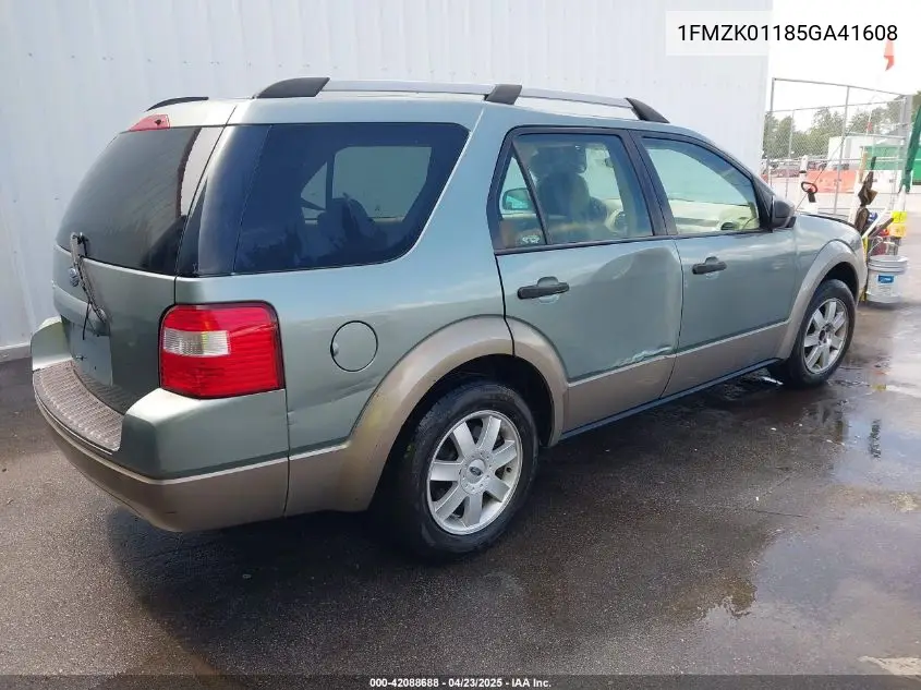 2005 Ford Freestyle Se VIN: 1FMZK01185GA41608 Lot: 42088688
