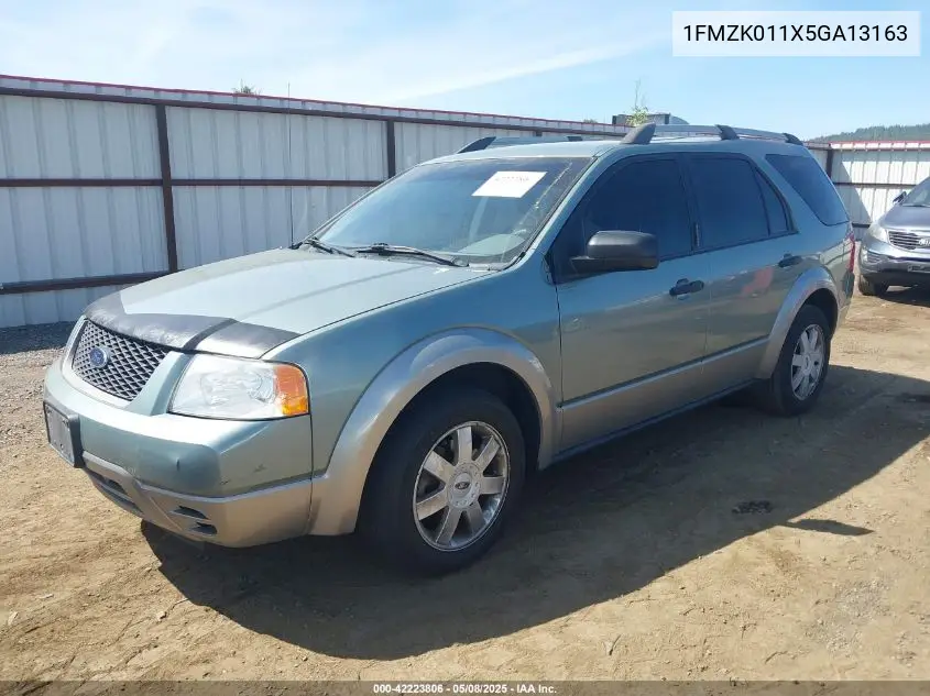 2005 Ford Freestyle Se VIN: 1FMZK011X5GA13163 Lot: 42223806