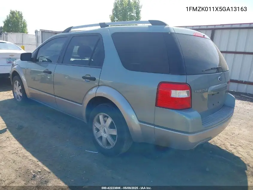 2005 Ford Freestyle Se VIN: 1FMZK011X5GA13163 Lot: 42223806